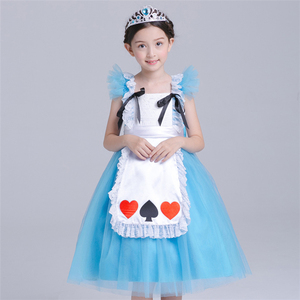 Filles Cosplay Princesse Robe Alice <span class=keywords><strong>Au</strong></span> Pays <span class=keywords><strong>Des</strong></span> Merveilles Costume Robe - Product Image 3