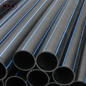 PE 100 couleur noire en plastique hdpe tubes/tubes/tuyaux