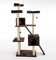 Arbre à chat de luxe avec grattoir, nouvelle collection de grand fabricant, tour à chat, chaton, meuble à étages