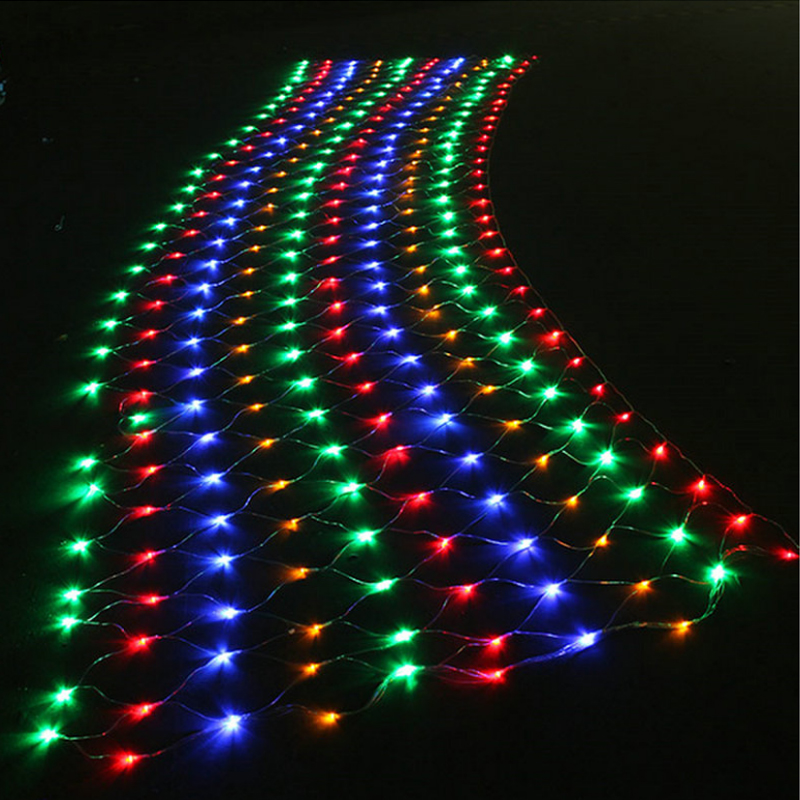 6 × 4m 640 LEDs 8モードEU Plug 220V 240V Net Mesh String Light Xmas Christmas New Year Garden Lawn Wedding Holiday Lighting