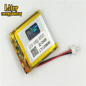 Plug 2.5-2 P 3.7 V 524038 1200 mah lipo battery Rechargeable solar li ion polymer lithium battery with PCM - Product Image 3
