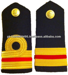 Oem thứ hai Mate boong trượt trên trung Úy epaulette tùy chỉnh đồng phục vai bảng thân thiện với môi dây thỏi - Product Image 3
