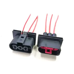 1J0906443 1J0906233 3 pins ổ cắm kit tự động nam và nữ kết nối PBT-GF10 đối với VW