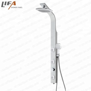 Colonne de <span class=keywords><strong>douche</strong></span> au design classique avec jets de massage OEM Fabriquée en Chine pour panneau de <span class=keywords><strong>douche</strong></span> en aluminium pour salle de bain à <span class=keywords><strong>la</strong></span> maison - Product Image 1