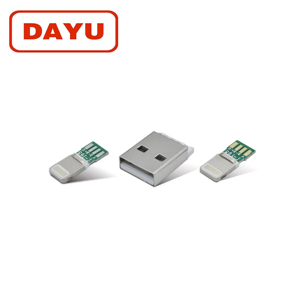 هاتف USB موصل ذكر لسلك البرق Solder XS Max/XR/X/8/7/2.8