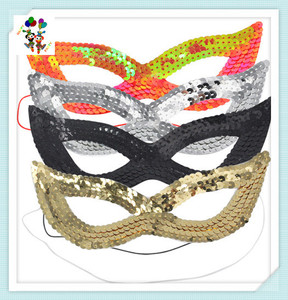 Topeng Pesta Topeng Murah Warna Merah Harlequin Lucu Karnaval Pesta Topeng Mata HPC-2684 - Product Image 3