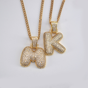Su misura Personalizzati Hiphop Bolla Lettera di Fascino <span class=keywords><strong>Collana</strong></span> FAI DA TE <span class=keywords><strong>Con</strong></span> <span class=keywords><strong>Nome</strong></span> - Product Image 3