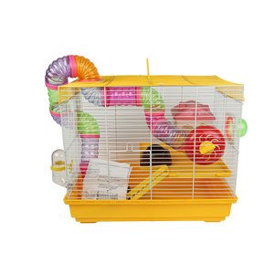2 Katlı Pet Hamster Kafesi Lüks Ev Taşınabilir Fareler Ev Habitat Dekorasyon - Product Image 3