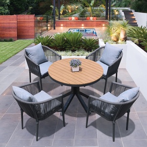 <span class=keywords><strong>El</strong></span> último diseño de mesa de comedor y silla cuerda tejida <span class=keywords><strong>muebles</strong></span> de jardín al aire libre - Product Image 3