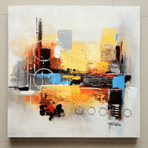 100% creazione originale dipinto ad olio su tela, pittura a olio astratta <span class=keywords><strong>per</strong></span> camera <span class=keywords><strong>da</strong></span> <span class=keywords><strong>letto</strong></span>, pittura a olio handmade 60x60cm - Product Image 1