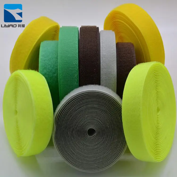 Hoge Kwaliteit Nylon Polyester Bevestiging Tape Stretch Stof Lakens Wasbare Klittenband Riem