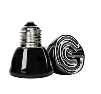 Mini lampe chauffante en céramique infrarouge pet reptile chauffe-animal lampe chauffante couveuse chaude