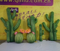 Cactus artificiel gonflable à succès avec pompe à air électrique, taille 8-10 pieds, garantie 2 ans, certifié CE, 16 couleurs, pour extérieur