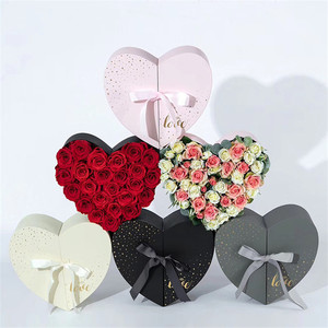 Customized Design Heart Shaped High Quality Paper Gift Boxes For Flower Package