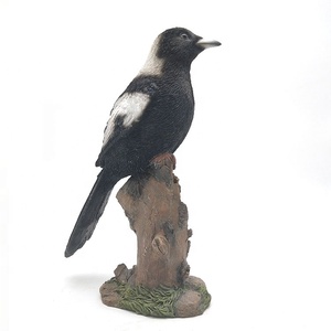 Amazon Venta caliente resina picapica al aire libre adornos urracas pájaro estatuas decoración de jardín - Product Image 4