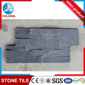 Pizarra de Piedra natural Al Aire Libre Negro Dividir Revestimiento Cultura Azulejos De La Pared - Product Image 3