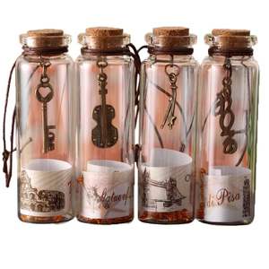 コルクストッパー付きの明確な願いのメッセージガラス瓶バイアル - Product Image 4