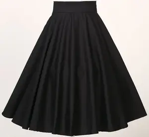 Dropship stok 50s 60s giyim salıncak dans daire etek kadın klasik vintage artı boyutu 6xl