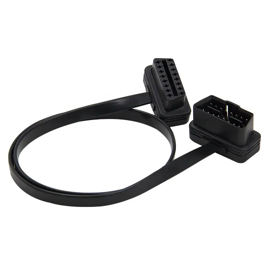 Prezzo all'ingrosso OBD1 per OBD2 OBD 2 Connettore 16pin Femminile Piatto Cavo di Estensione Diagnostico Adattatore del Connettore 1 Pc Tutti I Veicoli CE