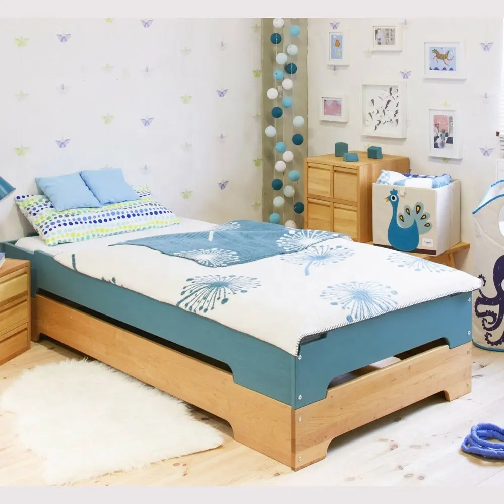 SG- 64 Fornitore Della Cina Impilabile letto Organico bambini Nursery letto in legno Massello