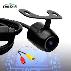 سيارة كاميرا الرؤية الخلفية 4 LED للرؤية الليلية عكس السيارات شاشة للمساعدة في ركن السيارة بسهولة CCD للماء 170 درجة HD فيديو الرؤية الخلفية كام