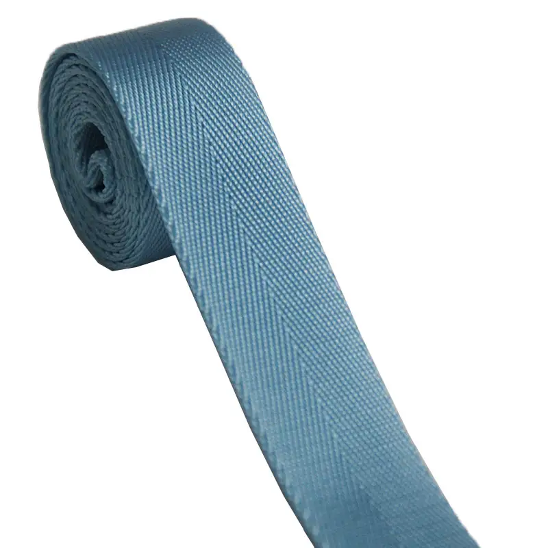 Acqua di colore blu 100% di nylon della tessitura 25 millimetri 38 millimetri nastro della cintura di larghezza 1.35 millimetri di spessore del commercio all'ingrosso