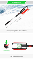 Brosse à neige et détachable de luxe grattoir à glace