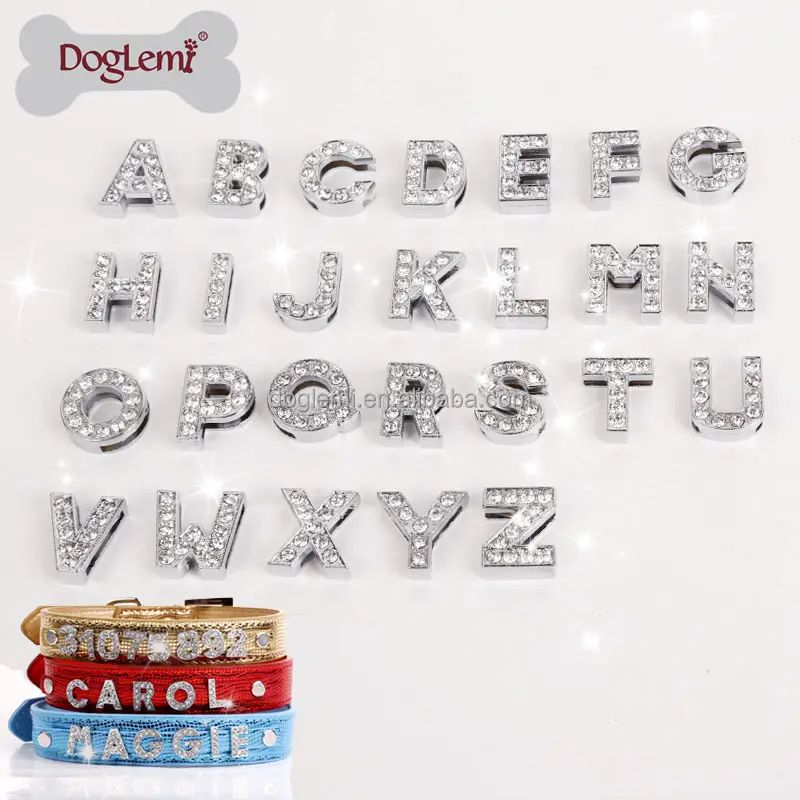 DIY Strass Personalisierte Buchstaben Anzahl Haustier Hund Kragen