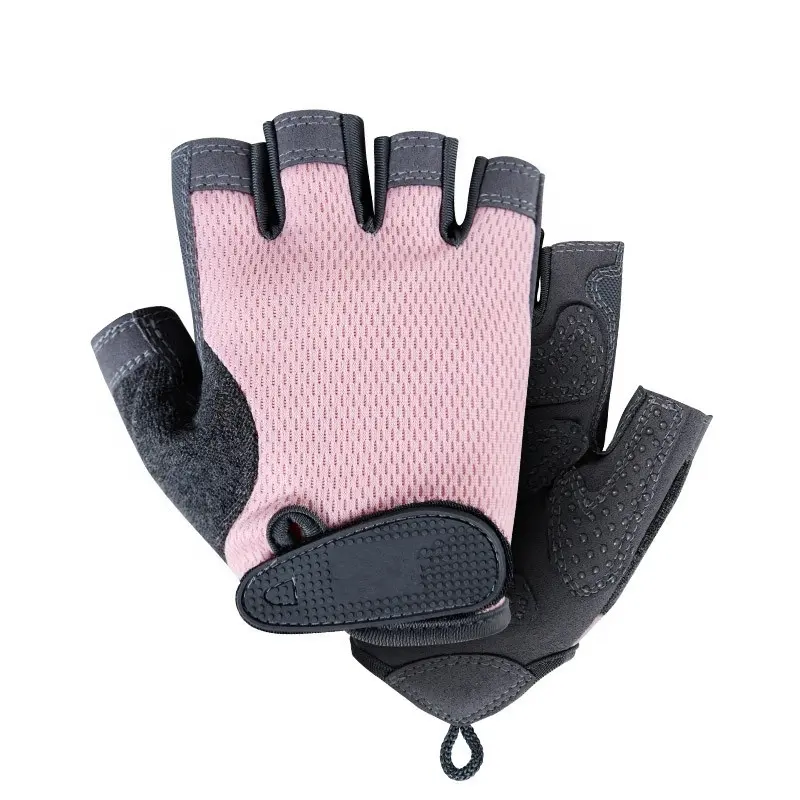 Amazon best selling custom sport climbing fitness weight lifting half finger adjustable gym gloves