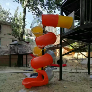 <span class=keywords><strong>Toboggan</strong></span> tubulaire pour enfants de <span class=keywords><strong>grand</strong></span> diamètre en plastique torsadé pour aire de jeux extérieure - Product Image 4