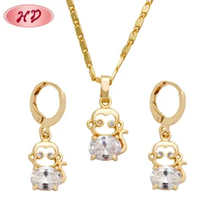 women Weeding Rose Gold Plated African Beads Jewelry Set