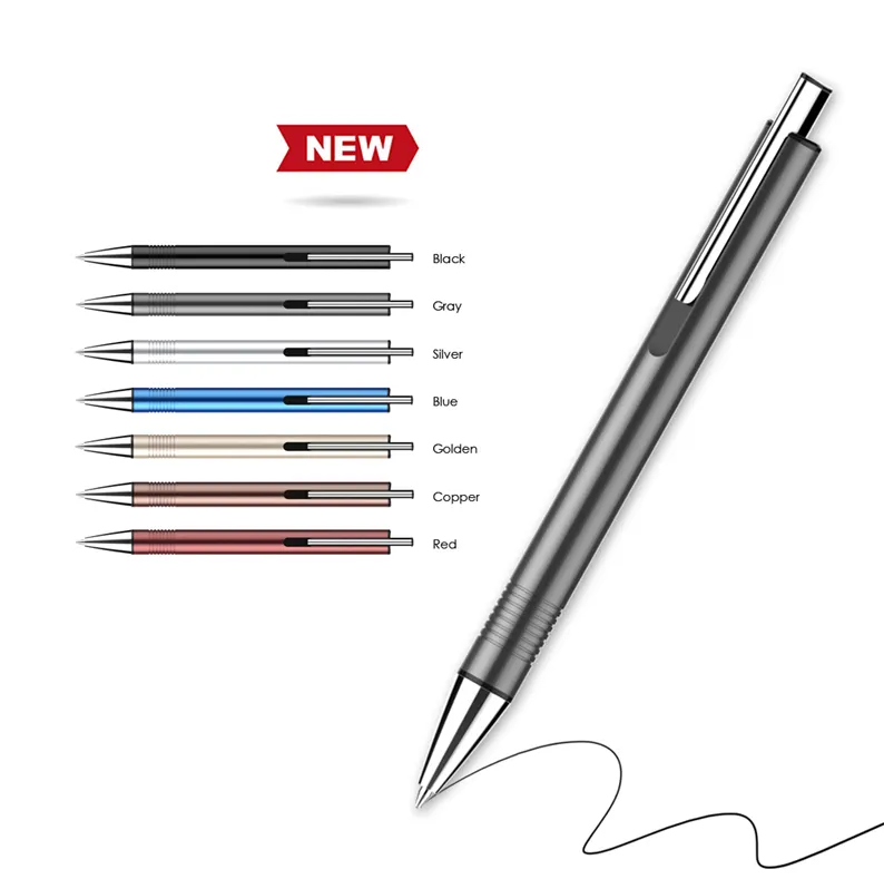 도매 쓰기 악기 맞춤 광고 사용자 정의 로고 금속 알루미늄 쓰기 펜 볼펜