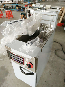 <span class=keywords><strong>KFC</strong></span> Électrique Industriel De Haute Qualité 2-Réservoir Friteuse 2 Panier Friteuse Pour Poulet Frit - Product Image 3