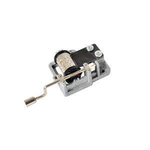 18 note hand crank musical movement with Metal Handle for DIY music box