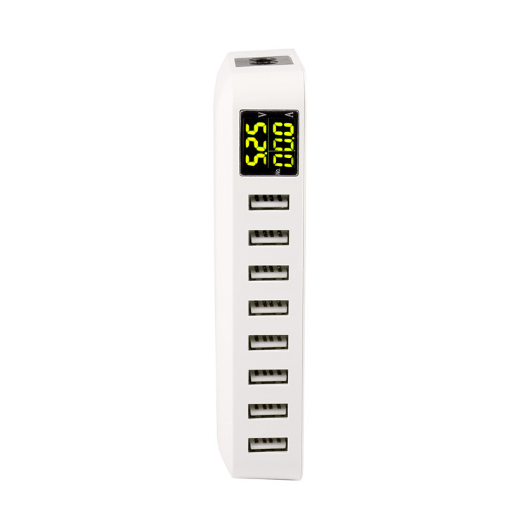 8 портов USB Charger ЖК-дисплей путешествия зарядная станция для нескольких устройств для смартфонов таблетки power bank