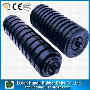 Thép Đen Băng Tải Băng Tải Con Lăn <span class=keywords><strong>Idler</strong></span> Tráng Phẳng Tác Động Trở Lại Con Lăn Chuyển Tiếp Năng Lượng Cao Su Và Khai Thác Mỏ Hơn 5 Mm - Product Image 4