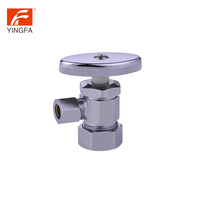 Vanne d'angle multi-tours CUPC NSF 5/8 "OD Comp. X 3/8 "OD Comp. Collecteur sans plomb à 3 soupapes