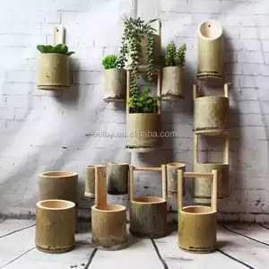 Natureza Verde Vaso De Bambu Para Lkebana E Arranjo de Flores