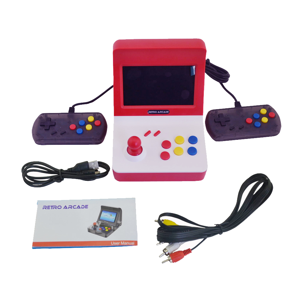 ポータブルレトロミニハンドヘルドゲームコンソール4.3インチ