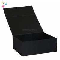 Pliable Cosmétiques Magnétique Recycler Cadeau Imprimé Cigarette Bijoux Cils Personnalisé Carton Emballage Noir Boîte De Papier