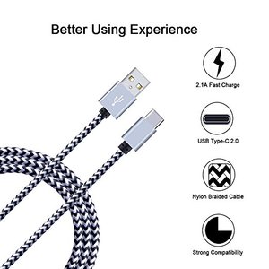 Bán Buôn 3FT 1M Nylon Bện Sạc Cáp <span class=keywords><strong>USB</strong></span> Loại C Cable Đối Với Tất Cả Các Thiết Bị <span class=keywords><strong>Android</strong></span> Loại C Bộ Chuyển Đổi Cáp đối Với Samsung S8/S9 - Product Image 3