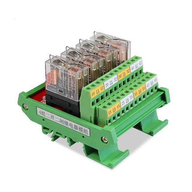 4channels  Relay Module JR-4L2/DC24V  DPDT   2NO 2NC  4 Channel Relay Control Board