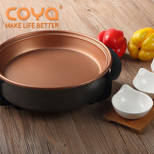 Sartén Eléctrica Redonda Antiadherente de 1500w, de Aluminio y Cobre, para Pizza, sin Aceite - Product Image 3