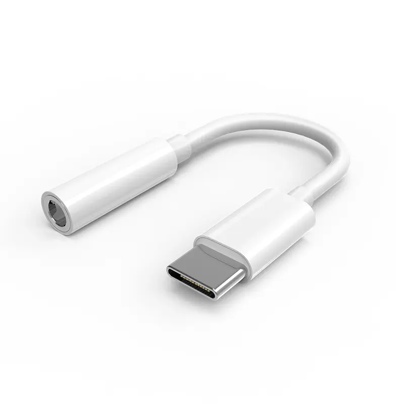 Professional Supply USB Type C to 3.5mm Headphone Jack Adapter with Digital Audio Cable for Samsung Xiaomi and Huawei