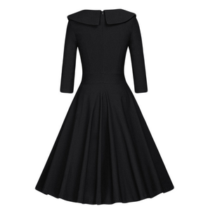 <span class=keywords><strong>Abito</strong></span> Casual da donna all'ingrosso vestito nuovo <span class=keywords><strong>abito</strong></span> nero <span class=keywords><strong>a</strong></span> maniche lunghe stile formale per ufficio - Product Image 2