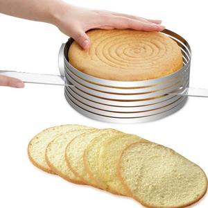 OEM 2021 Cake Cutter Slicer Adjustable Stainless Steel Round Bread Cake Slicer Cutter Mold Cake Tools DIY <strong>Baking</strong> <strong>Accessories</strong> - Product Image 2