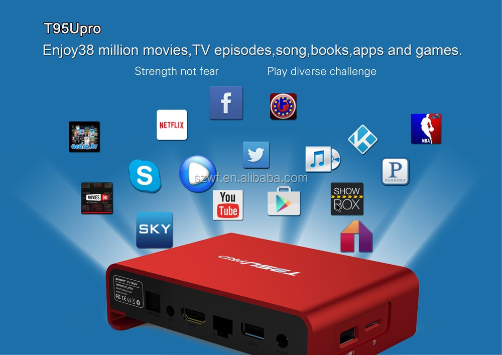 2016 android tv box 2016 4 k s912 tv boîte t95u pro octa core kodi tv box