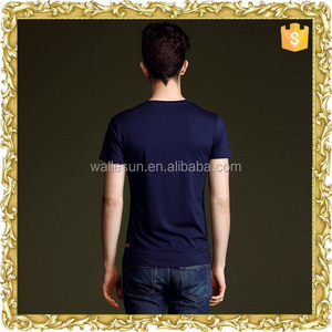 único 100% algodón fábrica raya blanca <span class=keywords><strong>y</strong></span> negra de la camiseta - Product Image 1