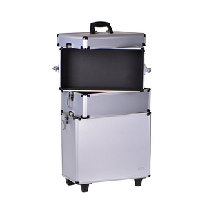 Multi-functional Layering Aluminum <strong>Make</strong> <strong>up</strong> Trolley Cosmetic case for Professional Makeup Suitcase - Product Image 4