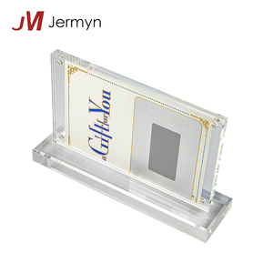 Benutzerdefinierte Klaren Acryl Zähler Werbegeschenk Kunststoffvisitenkartenhalter-ausstellungsstand - Product Image 5